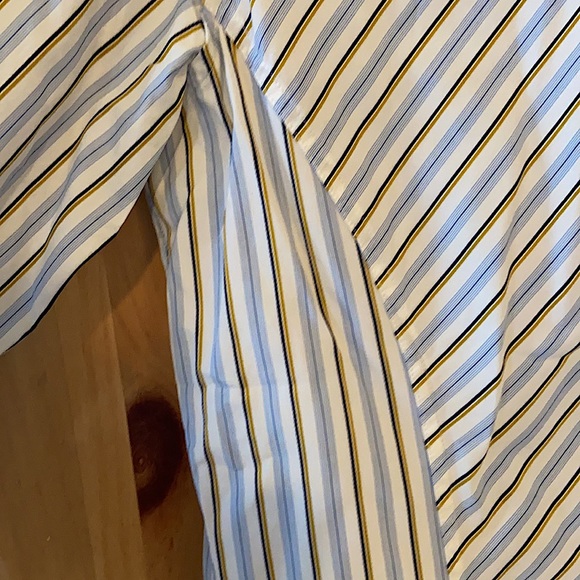 Like New Façonnable Striped Preppy Business Top Small - Picture 3 of 8